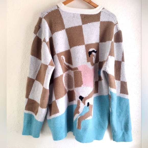 Duvin Racket Club Crew Knit Sweater - Picture 8 of 8